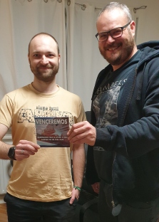 Johnny Raw and Dom van Hool with the new CD